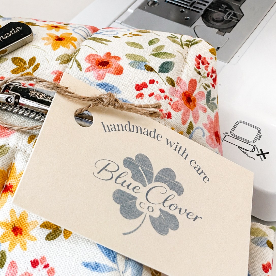 A selection of handmade floral fabric goods